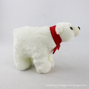 Jouets en peluche d&#39;ours polaire en peluche mignon